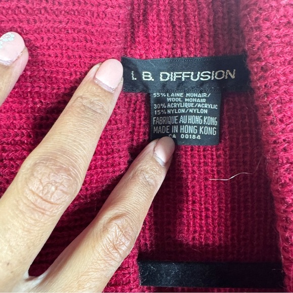 Vintage Elegant Pinkish Red Wool Mohair Blend Long Maxi Cardigan Oversized Coat - Picture 7 of 15